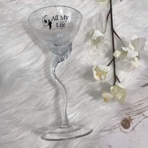 All My Life Stemmed‎ Bubble Glass Martini Glass